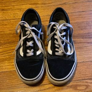 Used Old Skool Black and White Vans